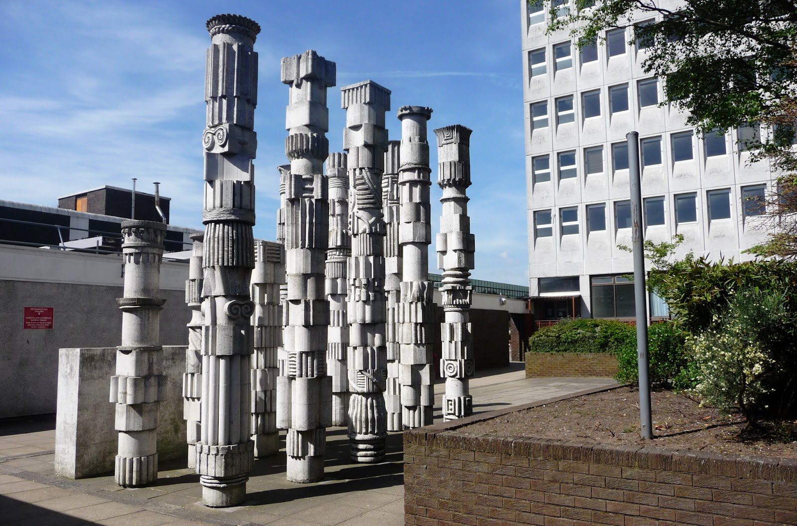 A modern art school building.